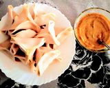 A picture of step 9 of Rice Fara or steamed Rice savoury gujiya.