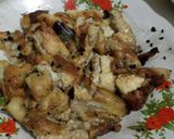 Foto langkah ke 2 dari resep Pecel Terong Bakar dan Jantung Pisang.