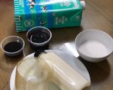 Hình bước làm 1 của món Pana cotta việt quất