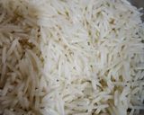 A picture of step 1 of Rice Kheer.