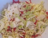 Foto del paso 2 de la receta: Tortilla japonesa de repollo gambas y jamón (okonomiyaki)