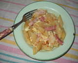 Foto del paso 9 de la receta: Fideos mostacholes con salchicha, huevo y jamón (One Pot Pasta)