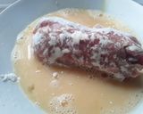 A picture of step 3 of Sig's Baked Rolled Schnitzel.