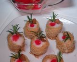 A picture of step 6 of Knafeh with Cream Filling.