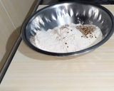A picture of step 2 of Palak(Spinach) Masala Puri.
