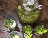 A picture of step 3 of Cucumber mojito🥒🍃🍋.