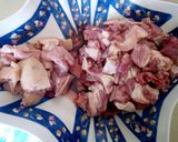A picture of step 1 of Pork stew in coconut #Meatrecipe #AuthorMarathon.