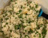 A picture of step 3 of Spring Lemon and Pea Risotto.