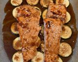 Foto langkah ke 3 dari resep Ikan salmon sehat zukini bakar oven kilat.