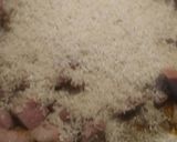 A picture of step 3 of Roasted Rice, Peas, and Ham.