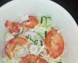 A picture of step 6 of Rice and stew with turkey and coleslaw.