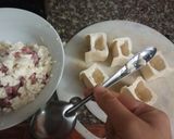 Hình bước làm 1 của món Đậu nhồi thịt