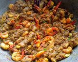 কচু শাক উইথ প্রণ(kachu sak with prawn recipe in Bengali) রেসিপি ধাপ - 3 ছবি