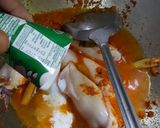 Foto langkah ke 4 dari resep Gulai Cumi Isi Tahu.