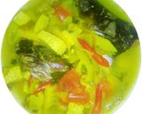 Foto langkah ke 5 dari resep Kepala patin, rebung, tahu masak kuning.