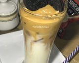A picture of step 2 of Dalgona coffe.
