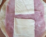 Une image de l'étape 1 de Pizza 🍕 wrap fourrée au fromage jambon 😋.