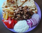 Φωτογραφία βήματος 7 της συνταγής Πεντανόστιμο σπιτικό σουβλάκι με χειροποίητη αφράτη ζύμη