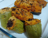 Foto del paso 8 de la receta: Tronquitos de calabacín rellenos de pollo y verduras