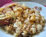 Foto langkah ke 3 dari resep Nasi goreng teriyaki.