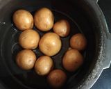 A picture of step 1 of Dhaniya(Coriander) Aloo.