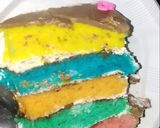 صورة لخطوة 7 من وصفة كعكة الالوان المميزه 🎂 😋😍😋