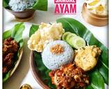 Cara Membuat Nasi Lemak Bunga Telang Sambal Ayam 8