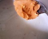 A picture of step 2 of Peanut Butter Pancake.