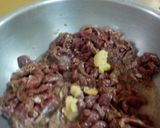 A picture of step 11 of Dry beef chilli.