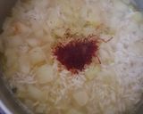 A picture of step 8 of Butter Chicken with Saffron Rice. 😁.