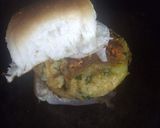 A picture of step 7 of Tikki burger.