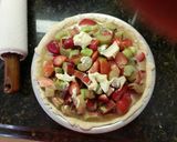 A picture of step 2 of Strawberry rhubarb custard pie.