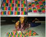 Foto langkah ke 7 dari resep Mini Rainbow roll cake.