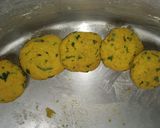 A picture of step 2 of Namkeen instant masala Papad.