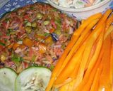 A picture of step 7 of Rainbow fried rice.