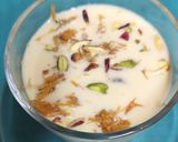 A picture of step 7 of Sitaphal Kunafa Pudding With Gentle Flavours & Texture --- A Silky Decadant Dessert.