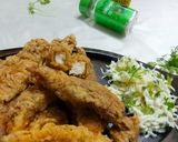 A picture of step 8 of KFC style chicken tenders.