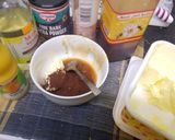 A picture of step 1 of Date,chocolate and honey slices.