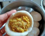 A picture of step 7 of Moong dal Kachori chaat.