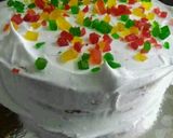 A picture of step 15 of Butterfly doll cake.