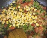 A picture of step 3 of Peri Peri Egg Beans.