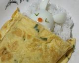 Foto langkah ke 2 dari resep Sarapan Dadar-Telur-Bulat (Kelinci ngantuk).