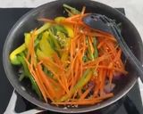 A picture of step 2 of Salmon Avocado Mustard With Fancy Veggies.