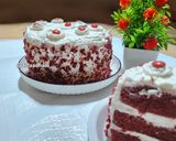 Foto langkah ke 9 dari resep Red Velvet Cake (Metode Kukus).