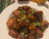 A picture of step 7 of Chilli chicken.