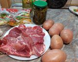 Sült hús rizzsel csemege uborkával recept fázis 1 fotója