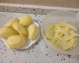 Foto del paso 2 de la receta: Pollo frito y patatas fritas en freidora de aire