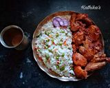 ভেজিটেবল পোলাও-শুখা মুর্গ (vegetable polau sukha murg recie in Bengali) রেসিপির ধাপ 13 ছবি
