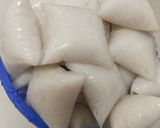 Gambar langkah 7 resipi Cara Rebus Nasi Impit Atau Ketupat Jimat Masa dan Gas.