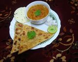 મટર ભાજી એન્ડ પરાઠા (peas subji in gujrati) રેસીપી સ્ટેપ3ફોટો